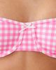 Free Society Free Society gingham underwire bikini top in pink - 2