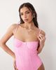 Free Society Free Society gingham underwire swimsuit in pink - 2