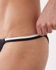 Free Society Free Society high leg bikini bottoms with double straps in black - 3