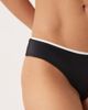 Free Society Free Society high rise bikini bottoms with contrast trim in black - 3
