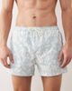 Free Society Free Society leaf print swim shorts in vintage blue - 4