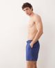Free Society Free Society linen blend shorts in faded denim-Blue - 3