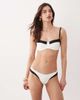Free Society Free Society monochrome underwire bikini top in white - 4