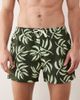 Free Society Free Society palm print swim shorts in khaki green - 4
