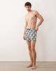 Free Society Free Society palm tree swim shorts in monochrome-Black - 2