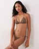 Free Society Free Society polka dot tieside bikini bottom in brown - 3