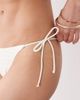 Free Society Free Society ruffle tie sides bikini bottoms in white - 2