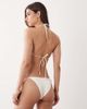 Free Society Free Society ruffle triangle bikini top in white - 2