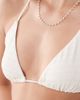 Free Society Free Society ruffle triangle bikini top in white - 4