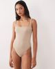 Free Society Free Society square neck swimsuit in coffee-Brown - 1