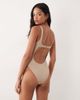 Free Society Free Society square neck swimsuit in coffee-Brown - 3