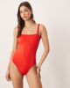 Free Society Free Society square neck swimsuit in red - 1