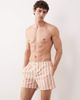 Free Society Free Society swim shorts in orange stripes - 1