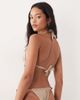 Free Society Free Society tie side bikini bottom in coffee-Brown - 4