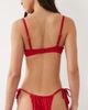 Free Society Free Society tieside bikini bottom in deep red - 4