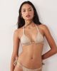 Free Society Free Society triangle bikini top in coffee-Brown - 1