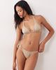Free Society Free Society triangle bikini top in coffee-Brown - 3