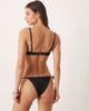 Free Society Free Society underwire bikini top with contrast picot trim in black - 3