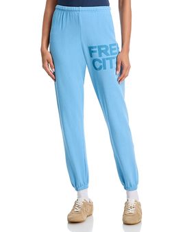Freecity Free City Cotton Logo Sweatpants in Blue Milk