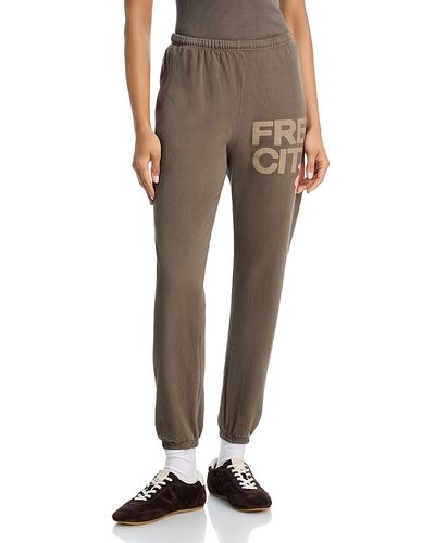 Freecity Free City Cotton Logo Sweatpants in Mud