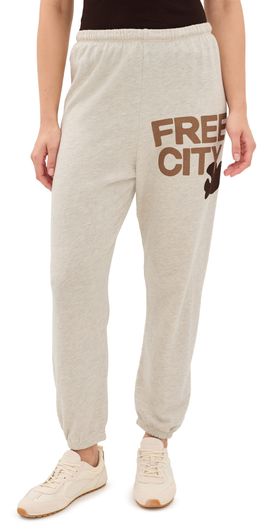 FREECITY FREECITY Freecity Sweatpants Heatheryumm Oats/Coco