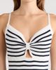 FREEMARKET FREEMARKET Stripe Mixed Media A-Line Dress - 4