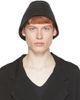 FREI-MUT FREI-MUT Black Leather Selim Bucket Hat - 1
