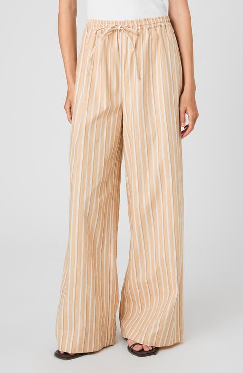 French Connection French Connection Aspen Tie Waist Wide Leg Linen Blend Pants
