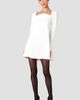 French Connection French Connection Azra Puffed Sleeve Twill Shift Minidress - 4
