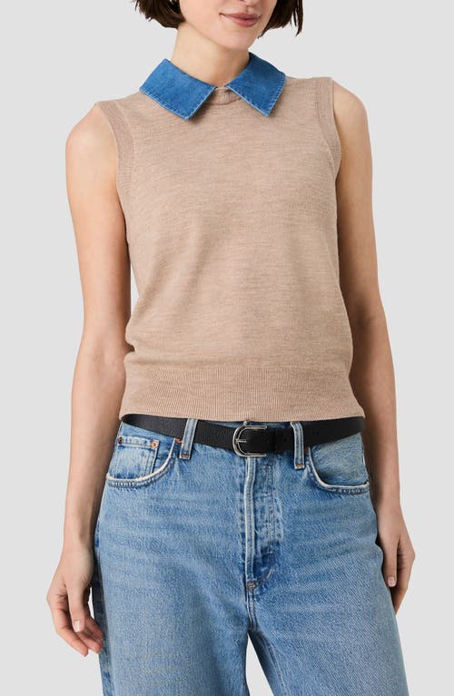 French Connection French Connection Babysoft Denim Collar Knit Vest