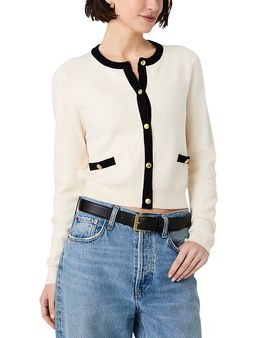 French Connection French Connection Babysoft Long Sleeve Contrast Cardigan Sweater