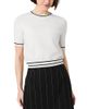 French Connection French Connection Babysoft Short Sleeve Rib Stripe Top - 1