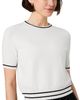 French Connection French Connection Babysoft Short Sleeve Rib Stripe Top - 4