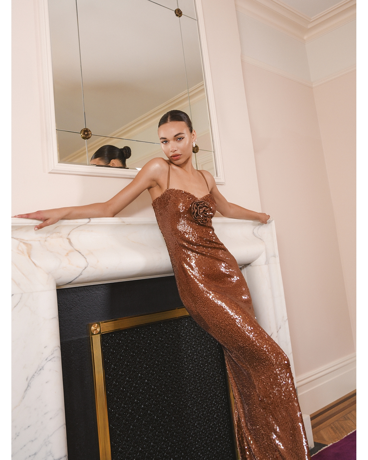 French Connection Beatrice Sequined Gown