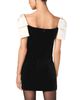 French Connection French Connection Carey Velvet Bow Shoulder Mini Dress - 3