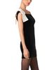 French Connection French Connection Carey Velvet Bow Shoulder Mini Dress - 4