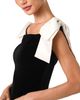 French Connection French Connection Carey Velvet Bow Shoulder Mini Dress - 6