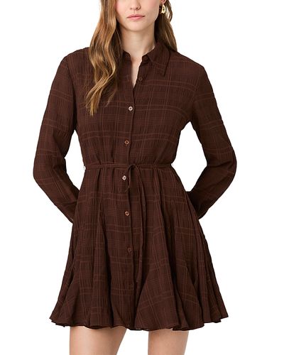 French Connection French Connection Chiffon Textured Tie Waist Dress