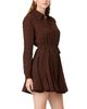 French Connection French Connection Chiffon Textured Tie Waist Dress - 5