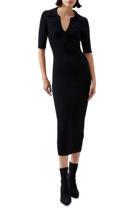 French Connection French Connection Cosysoft Polo Rib Midi Sweater Dress