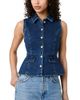 French Connection French Connection Delancey Denim Peplum Top - 1