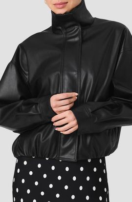 French Connection French Connection Dessa Faux Leather Bomber Jacket