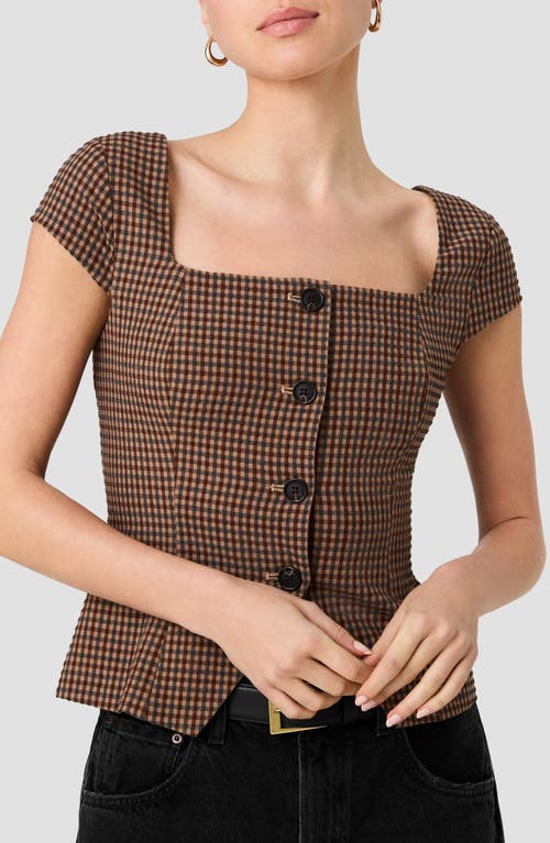 French Connection French Connection Diana Textured Gingham Top 