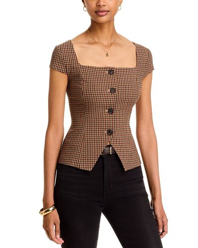 French Connection French Connection Diana Textured Square Neck Top