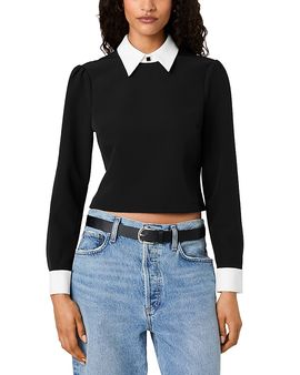 French Connection French Connection Echo Crepe Collar Top