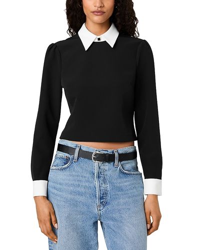 French Connection French Connection Echo Crepe Collar Top