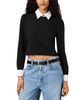 French Connection French Connection Echo Crepe Collar Top - 6
