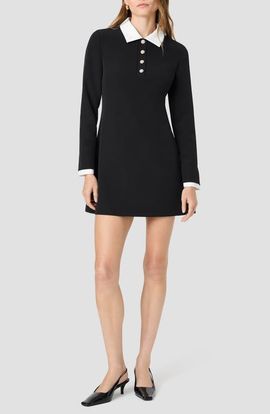 French Connection French Connection Echo Crepe Long Sleeve Dress