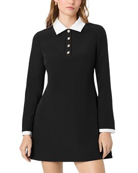 French Connection French Connection Echo Crepe Long Sleeve Mini Dress