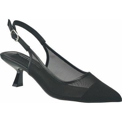 French Connection French Connection Elea Mesh and Stone Slingback Heel